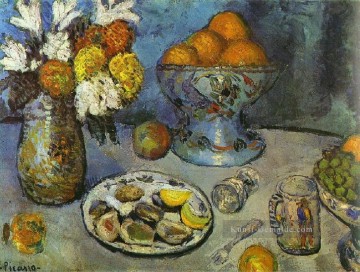  1901 - Stillleben Le Dessert 1901 kubist Pablo Picasso
